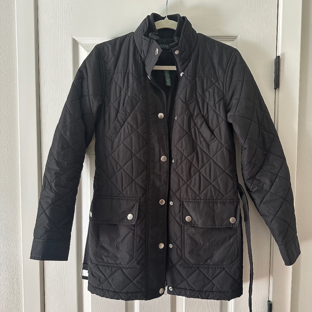 Women's Ralph Lauren Puffer Coat - Black, Small